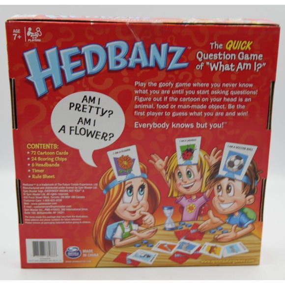 Hedbanz 2nd Edition – Spin Master Party Game – Used Complete - Picture 2 of 2